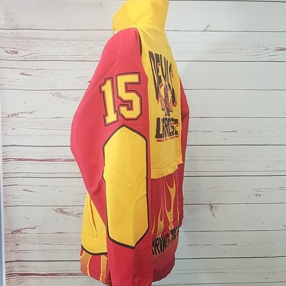 Lacrosse Custom Jacket Youth Large Devils Flames - Picture 8 of 8